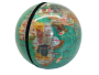 Gemstone globe bookends green powder of pearl ocean 15 cm diameter