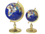 Globe terrestre de bureau 33 cm Bleu pied doré