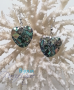 Abalone mother-of-pearl heart earrings
