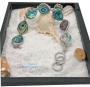 Abalone mother-of-pearl bracelet with seven tears