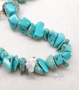 Bracelet with natural turquoise stones and cowrie porcelain