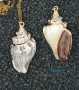 Pendant with conch shell