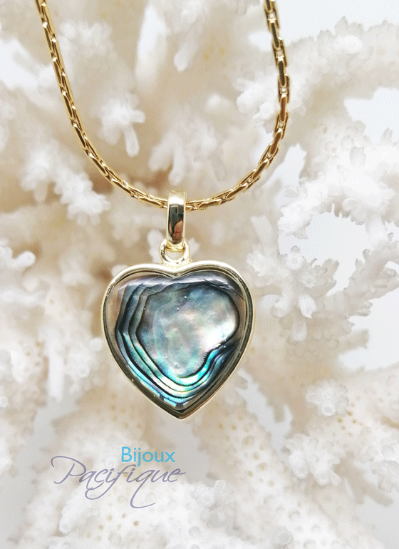 Abalone Heart Necklace, Indonesia - Women's Peace Collection