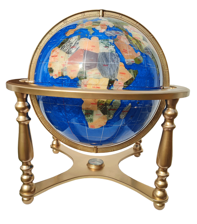 Globe terrestre de bureau 33 cm Bleu navy 4 pieds OR