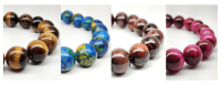 Collection de bracelets en pierres de 10 mm