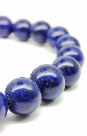 Bracelet en pierres lapis bleue