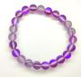 Bracelet en pierres de lune violette