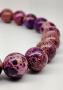 Bracelet en pierres jaspe impérial violet
