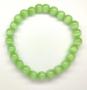 Bracelet en pierres oeil de chat vert