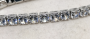 Bracelet en pierres brillant transparent en zircon à clapet