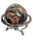 Globe terrestre de bureau 33 cm Noir 3 pieds chromés